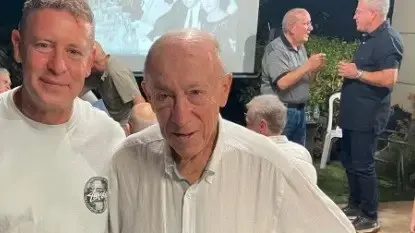 משה מאירי עם בנו מורן מאירי
