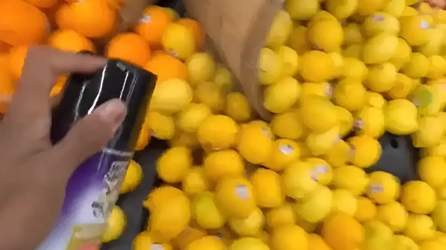צילם את עצמו מרסס מזון בחומר הדברה