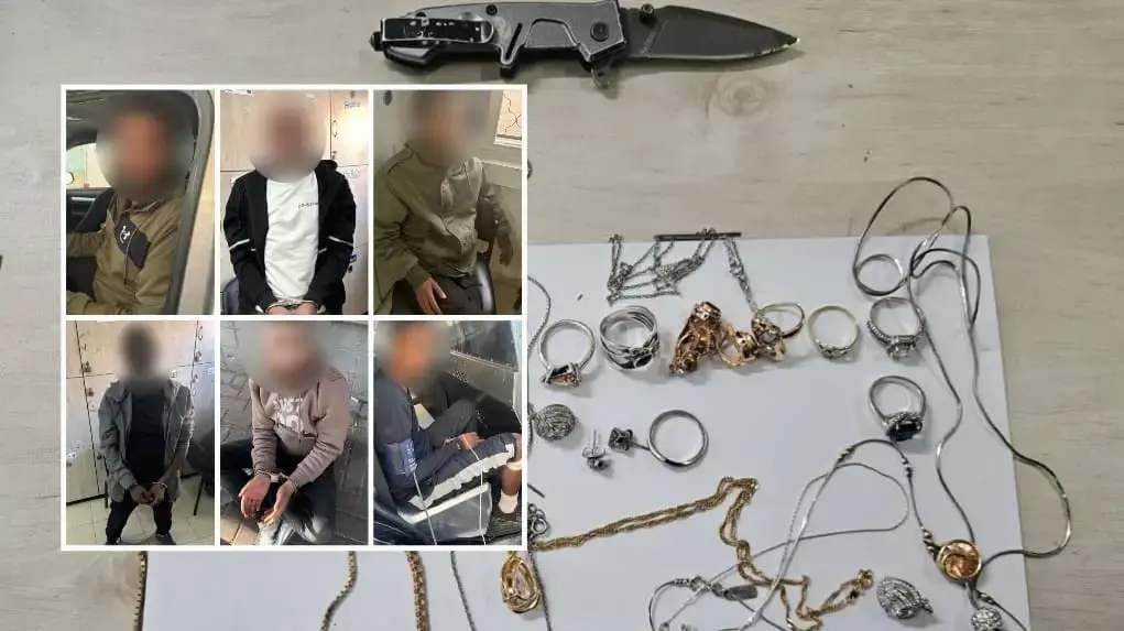 החשודים בגניבות בבאר שבע ורכוש שנתפס בפעילות