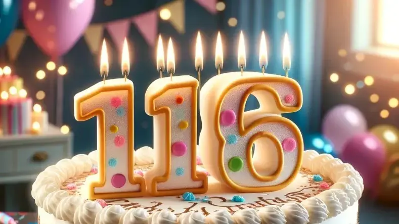 עוגת יום הולדת 116 עוגת יום הולדת 116