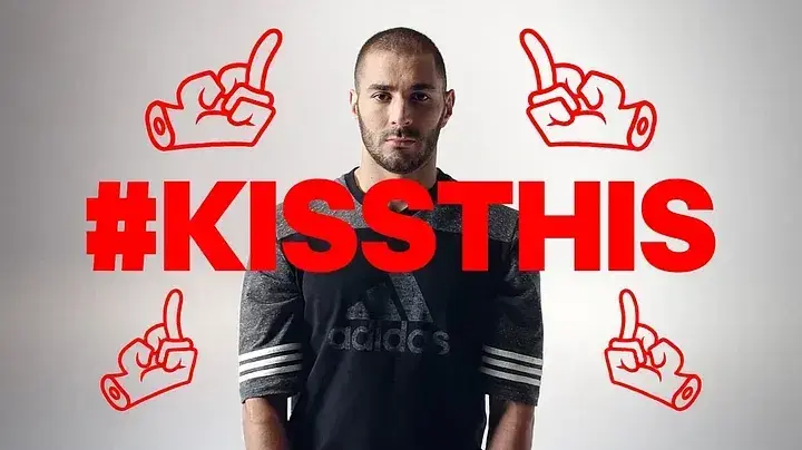 כרים בנזמה בקמפיין "There will be haters" של אדידס.