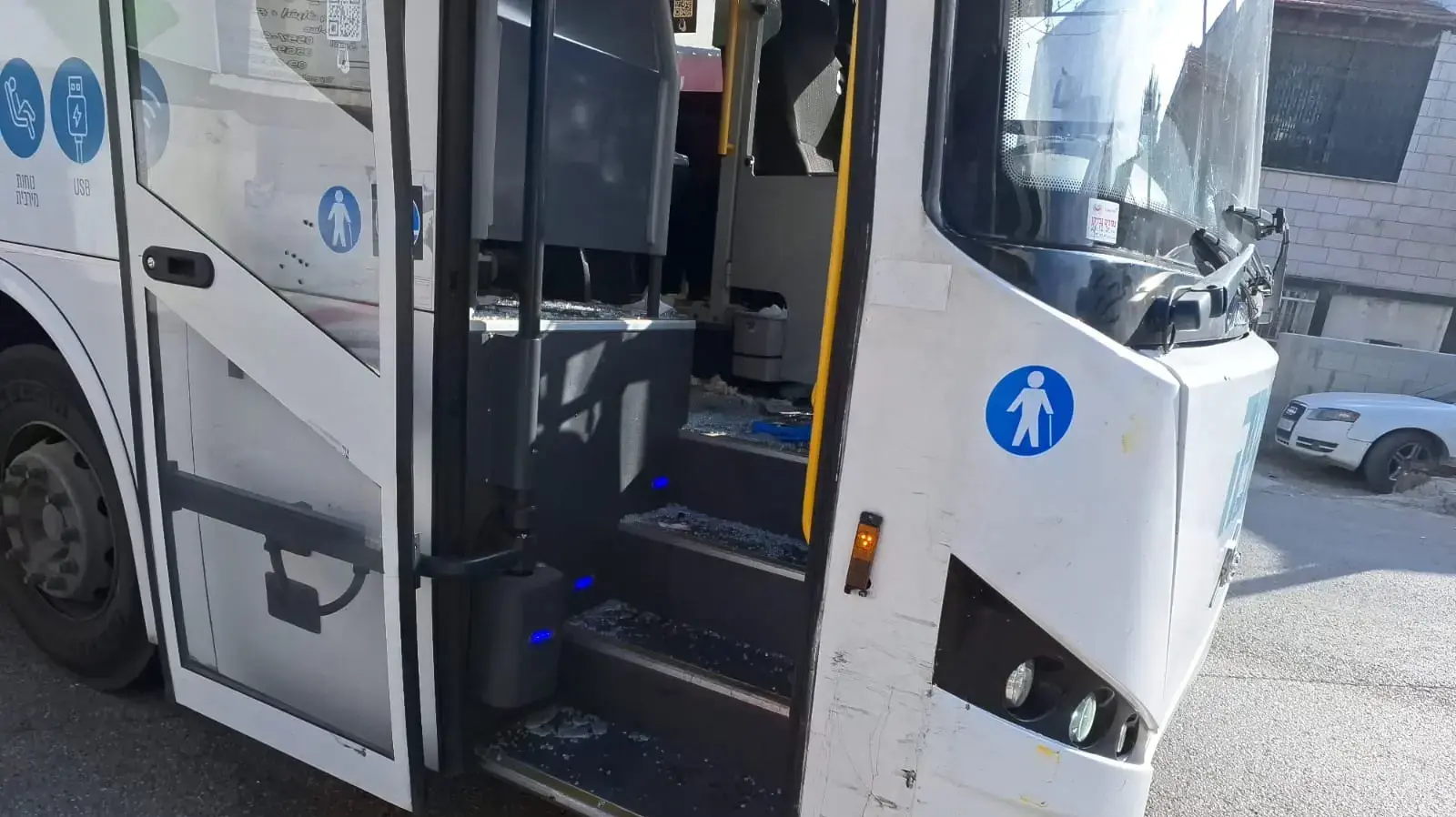 זירת פיגוע ירי מרכב חולף לעבר אוטובוס ,קדומים בשומרון , 6 בינואר 2025