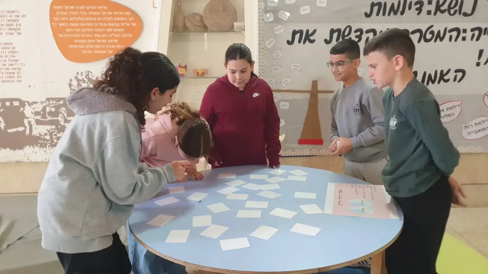 תלמידי באר שבע מציינים את שבוע השפה העברית