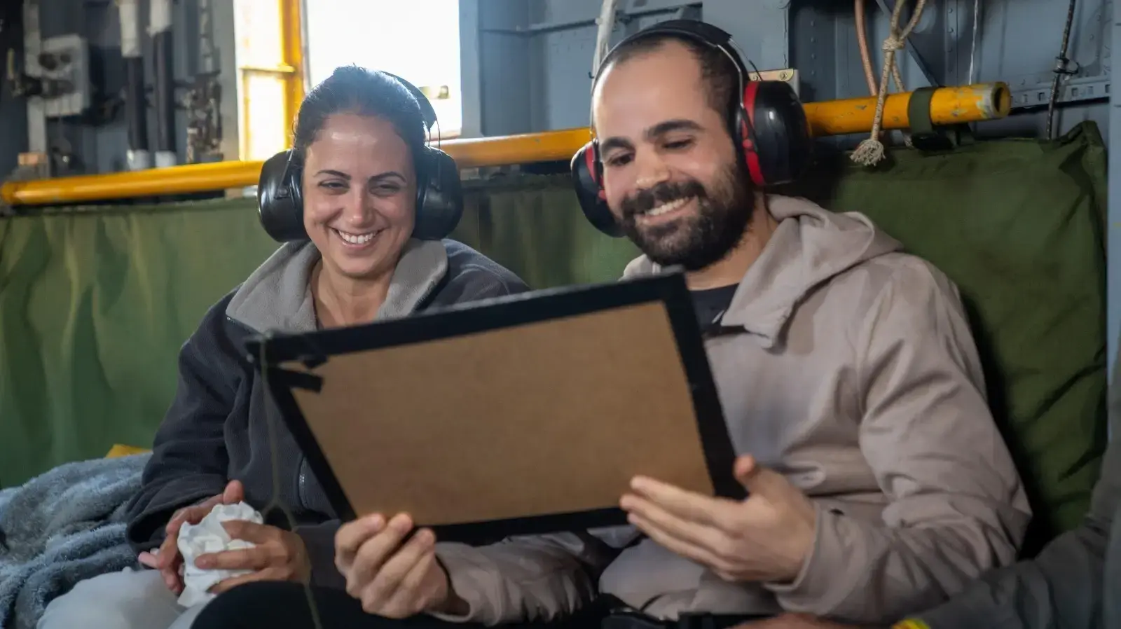 ירדן ביבס בדרך לבית החולים שיבא