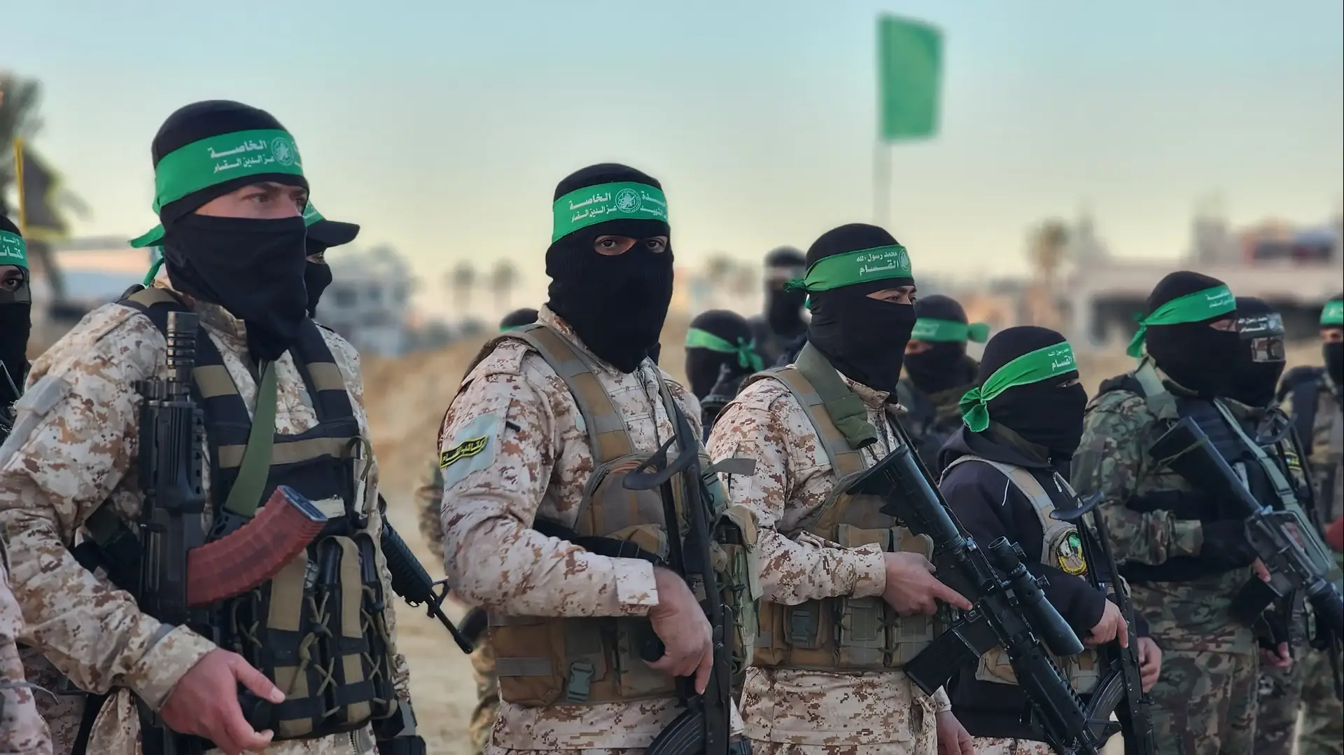 הערכות ארגוני הטרור חמאס והג'יאהד האסלאמי טרם העברת החטופים לידיי הצלב האדום, חאן יונס, 15 בפברואר 2025