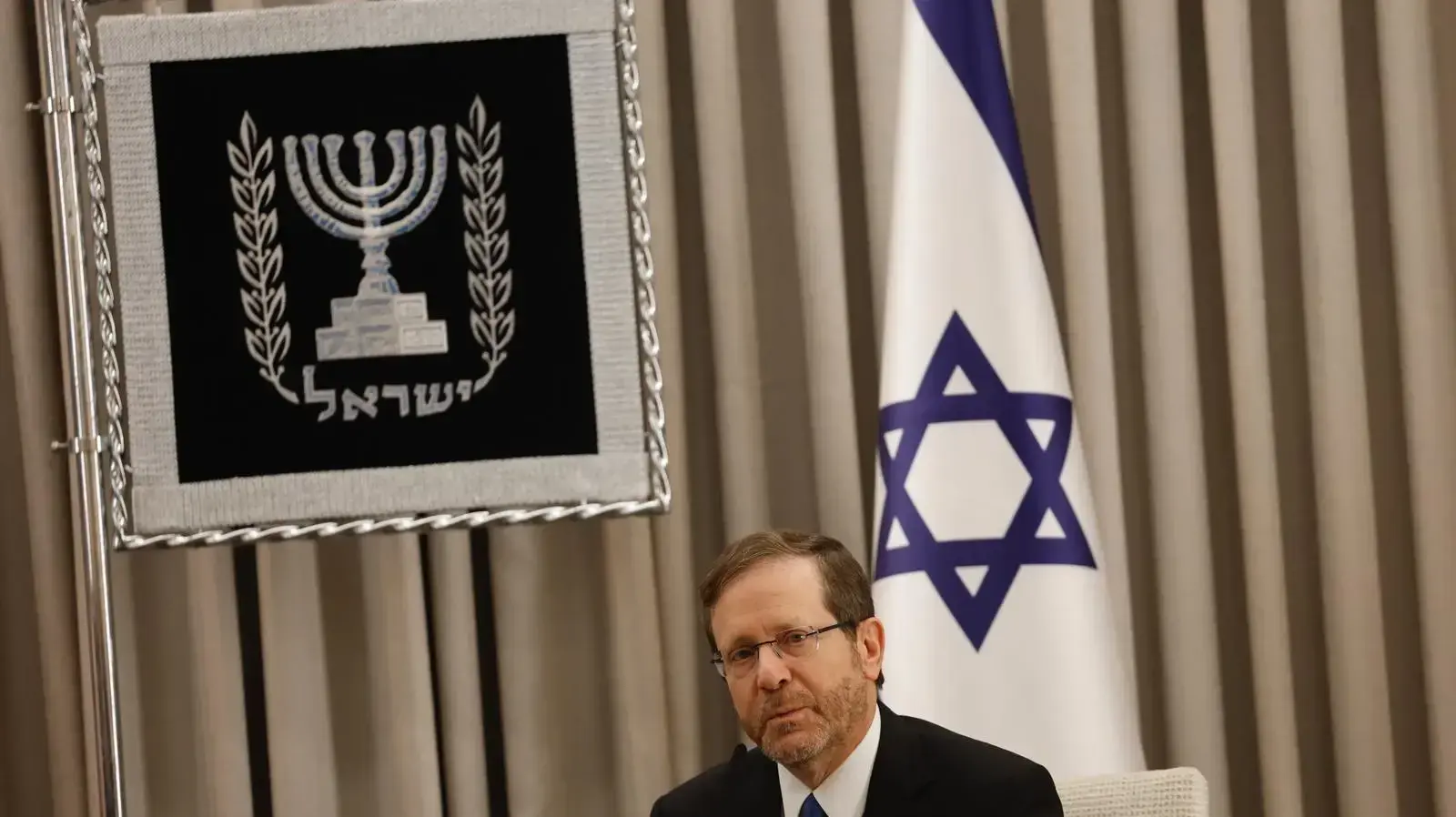נשיא המדינה יצחק הרצוג עם מזכיר המדינה ה אמריקני מרקו רוביו , 16 בפברואר 2025