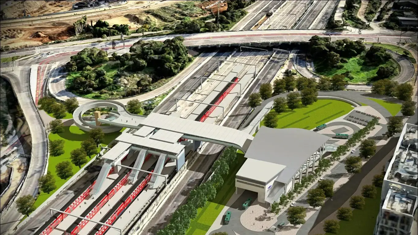 הכפלת תחנת הרכבת בהרצליה והקמת טרמינל מערבי