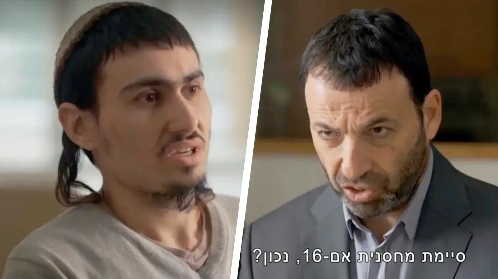 מתוך תחקיר "המקור": רביב דרוקר מראיין את אביעד פריג'ה שירה למוות ביובל קסטלמן, שודר ב-2 במרץ 2025 ברשת 13