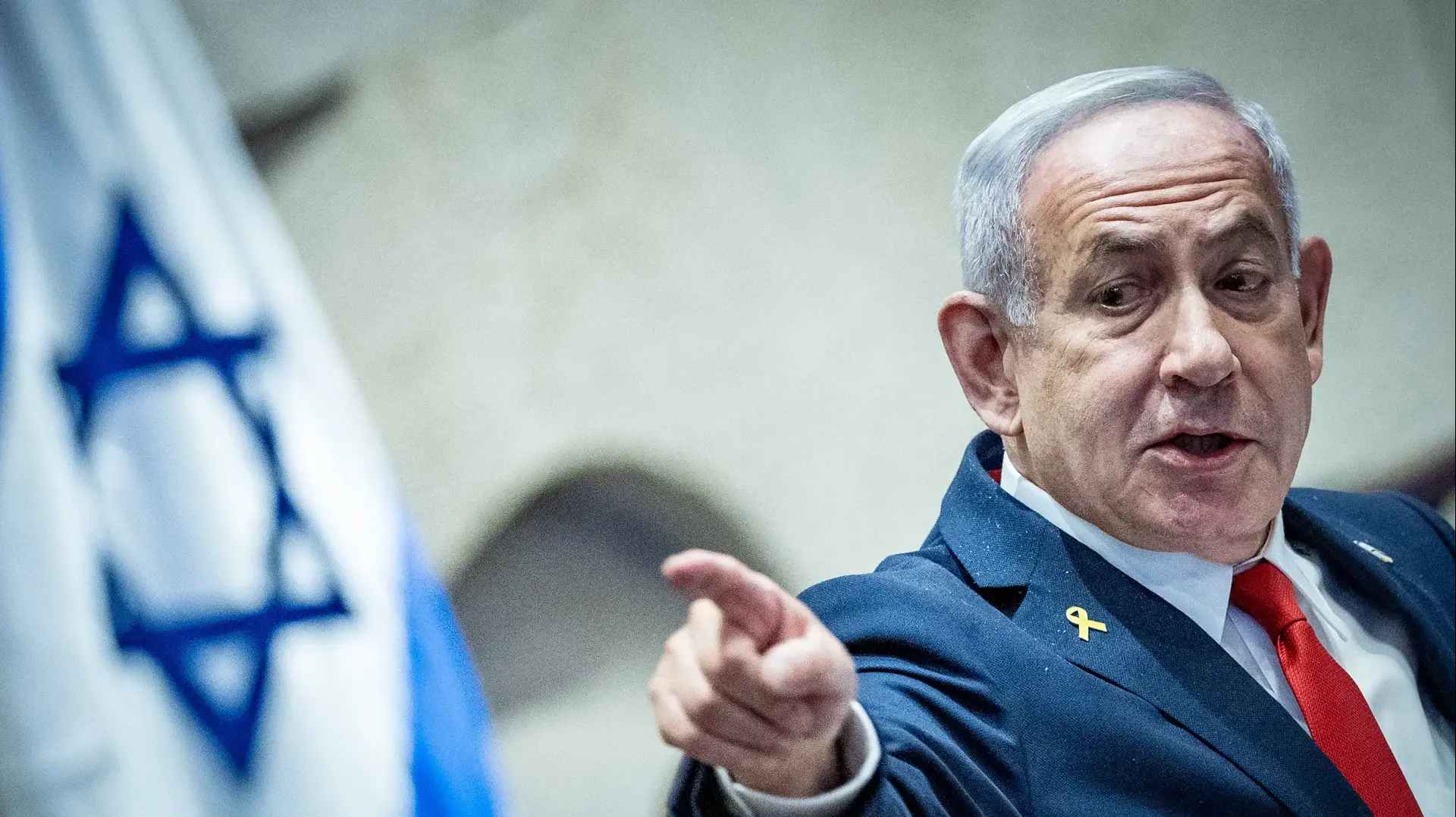 רה"מ בנימין נתניהו נואם במליאת הכנסת בדיון 40 חתימות, כנסת, 3 במרץ 2025