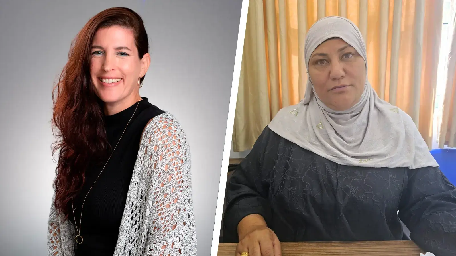 מתנדבות מסל"ן רולא חג'אג' וחגית ארז