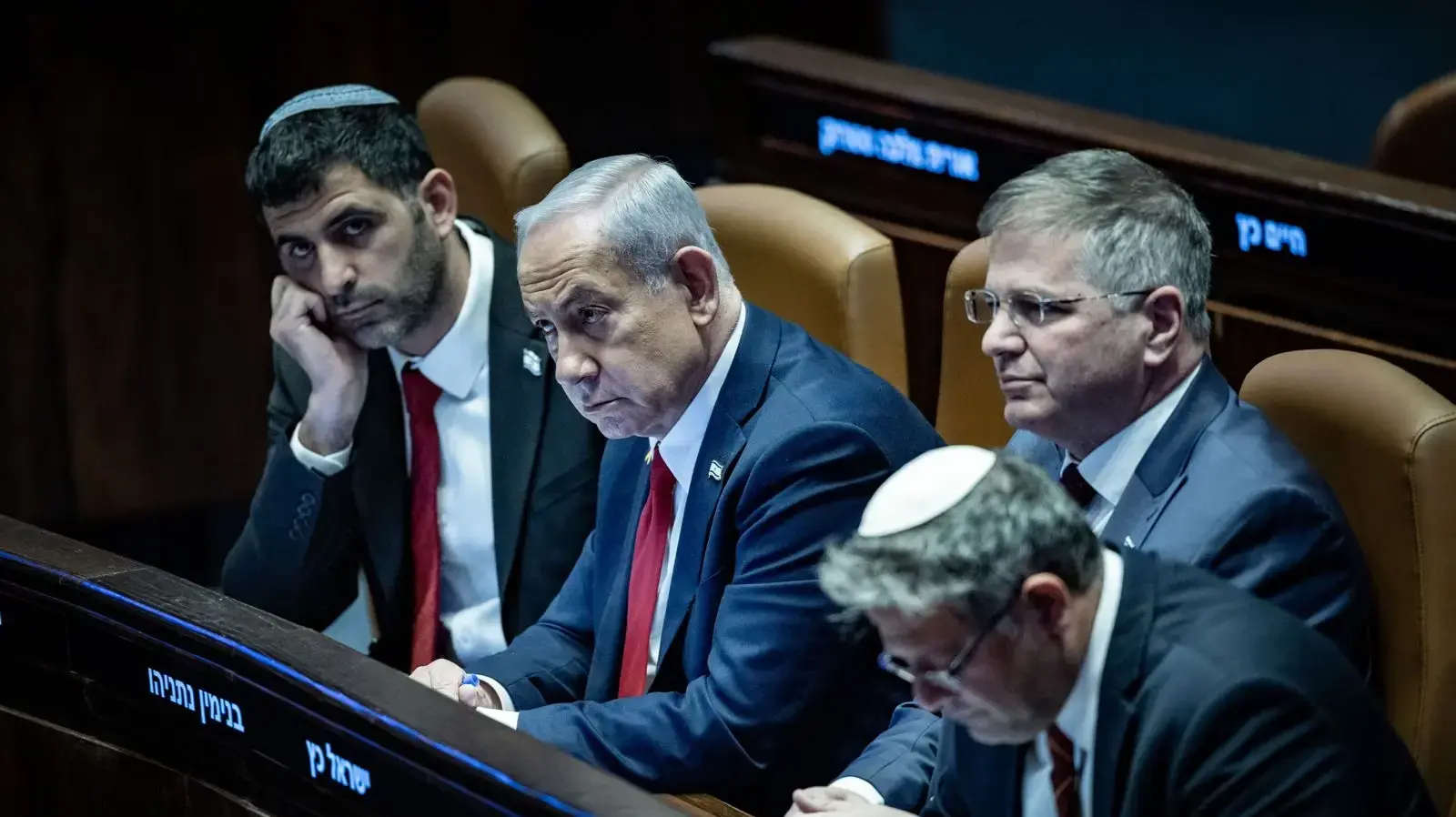 בנימין נתניהו, איתמר בן גביר,יואב קיש, שלמה קרעי, דיון 40 חתימות, כנסת, 26 במרץ 2025