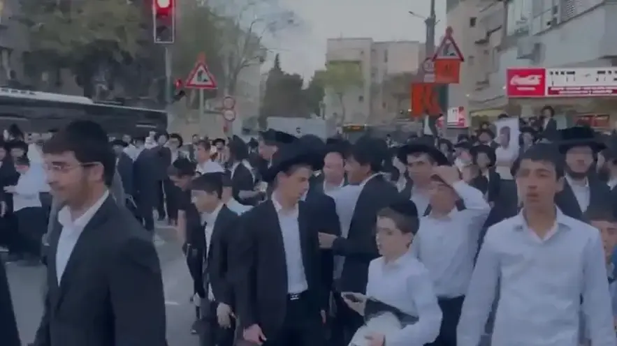 מהומות לאחר עצרת מחאה על רקע התנגדות לגיוס חרדים לצה"ל, ירושלים, 27 במרץ 2025 מהומות לאחר עצרת מחאה על רקע התנגדות לגיוס חרדים לצה"ל, ירושלים, 27 במרץ 2025