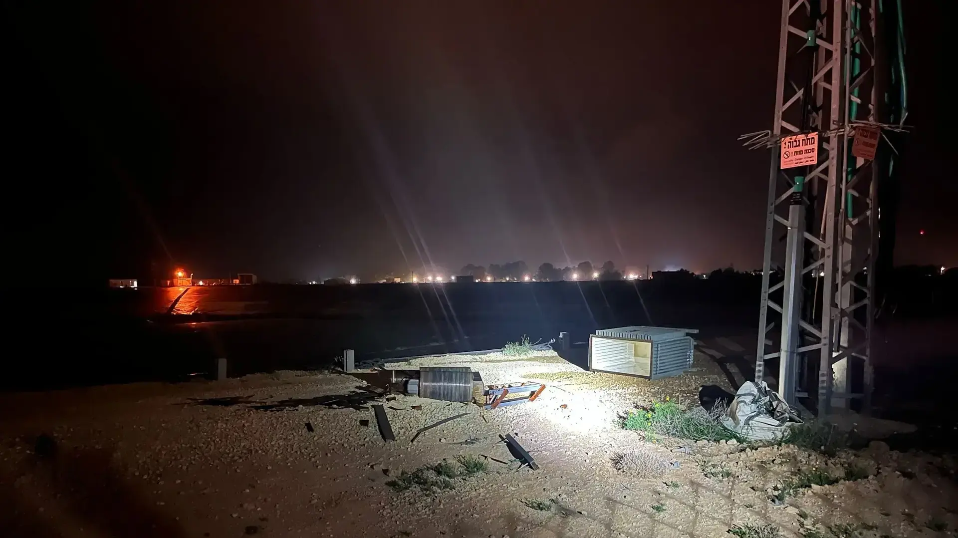 שנאי החשמל שהכנופייה פירקה וגנבה, מרץ 2025