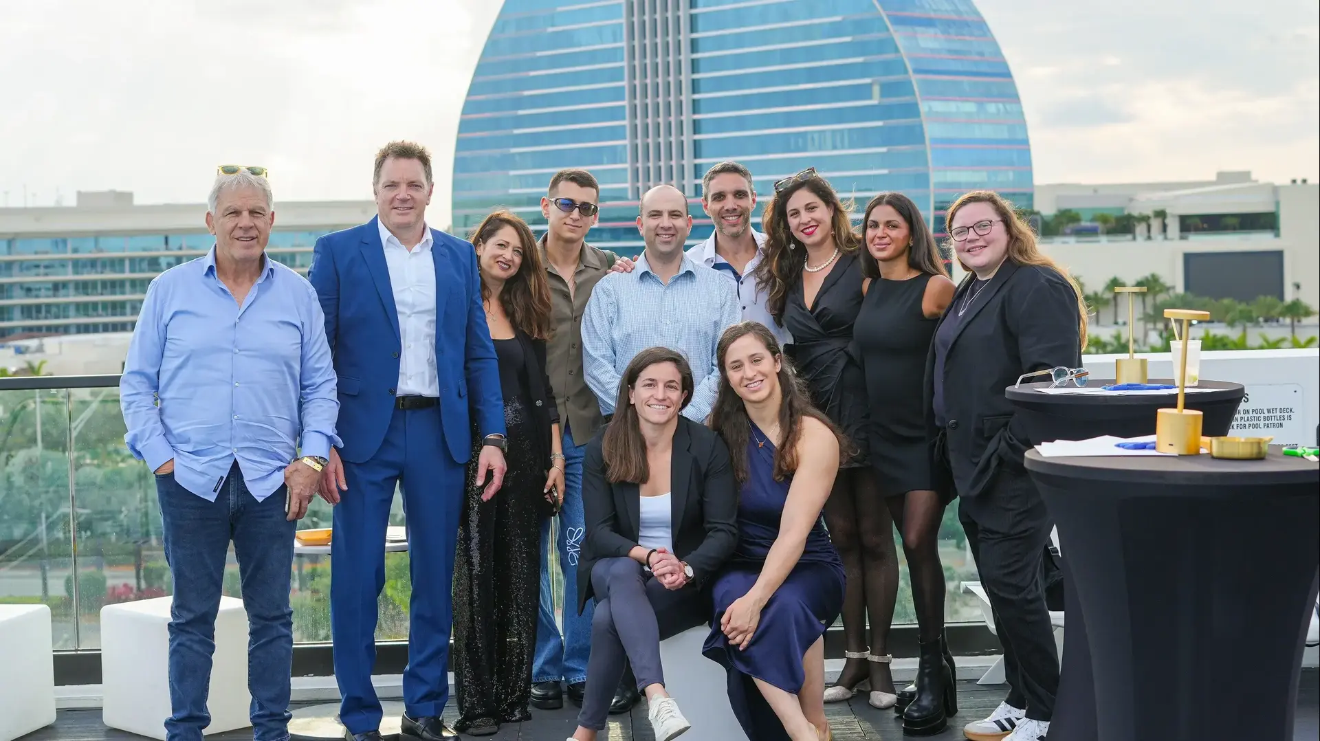 נבחרת הג'ודו ונציגי התנועה למאבק באנטישמיות