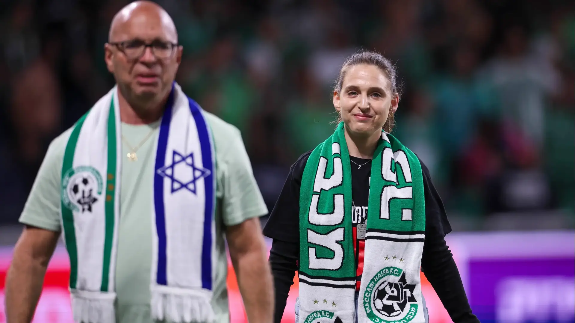 דורון שטיינברכר שורדת השבי במשחק של מכבי חיפה