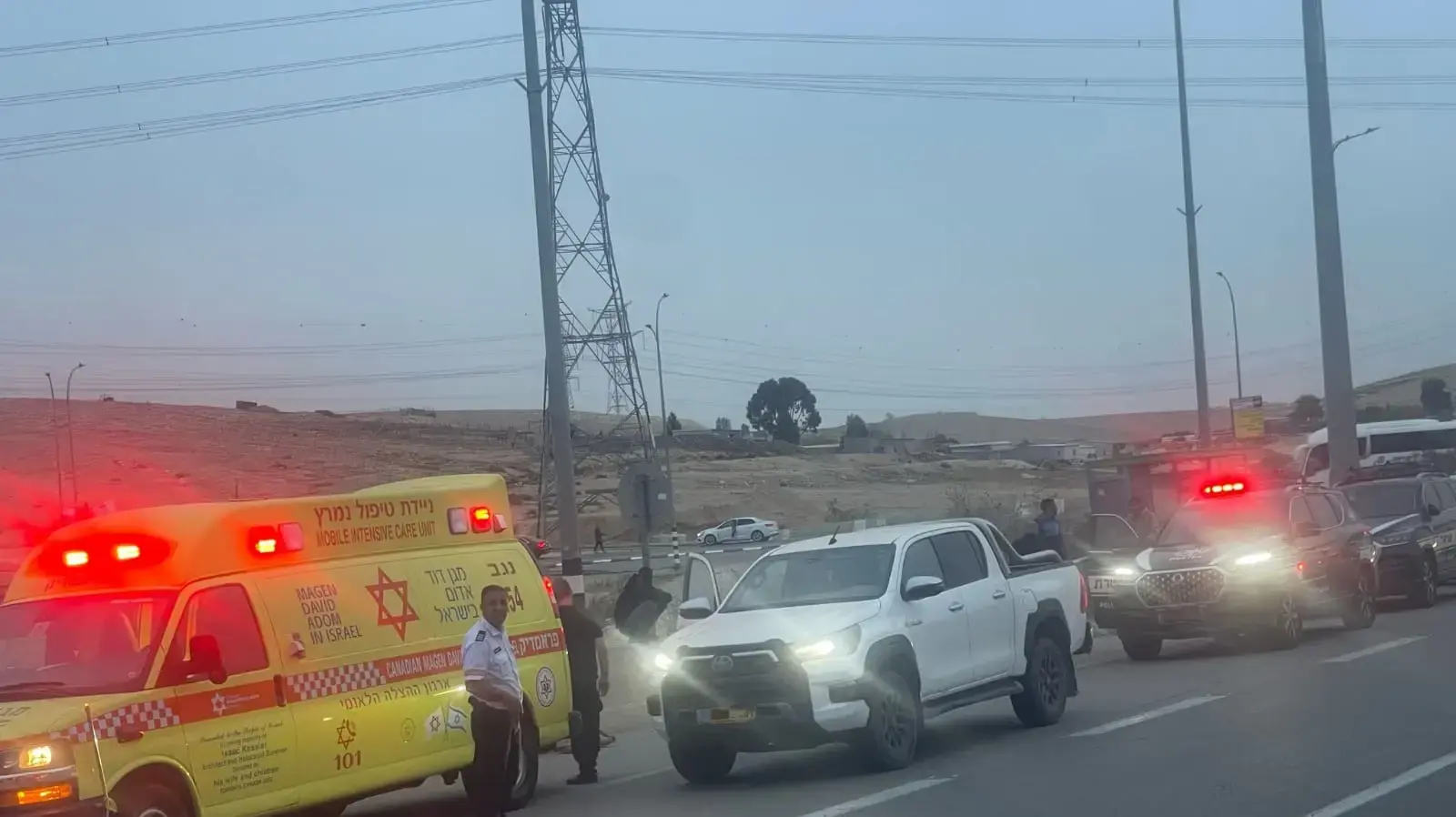 רגע החבירה למד"א בצומת אוהלים