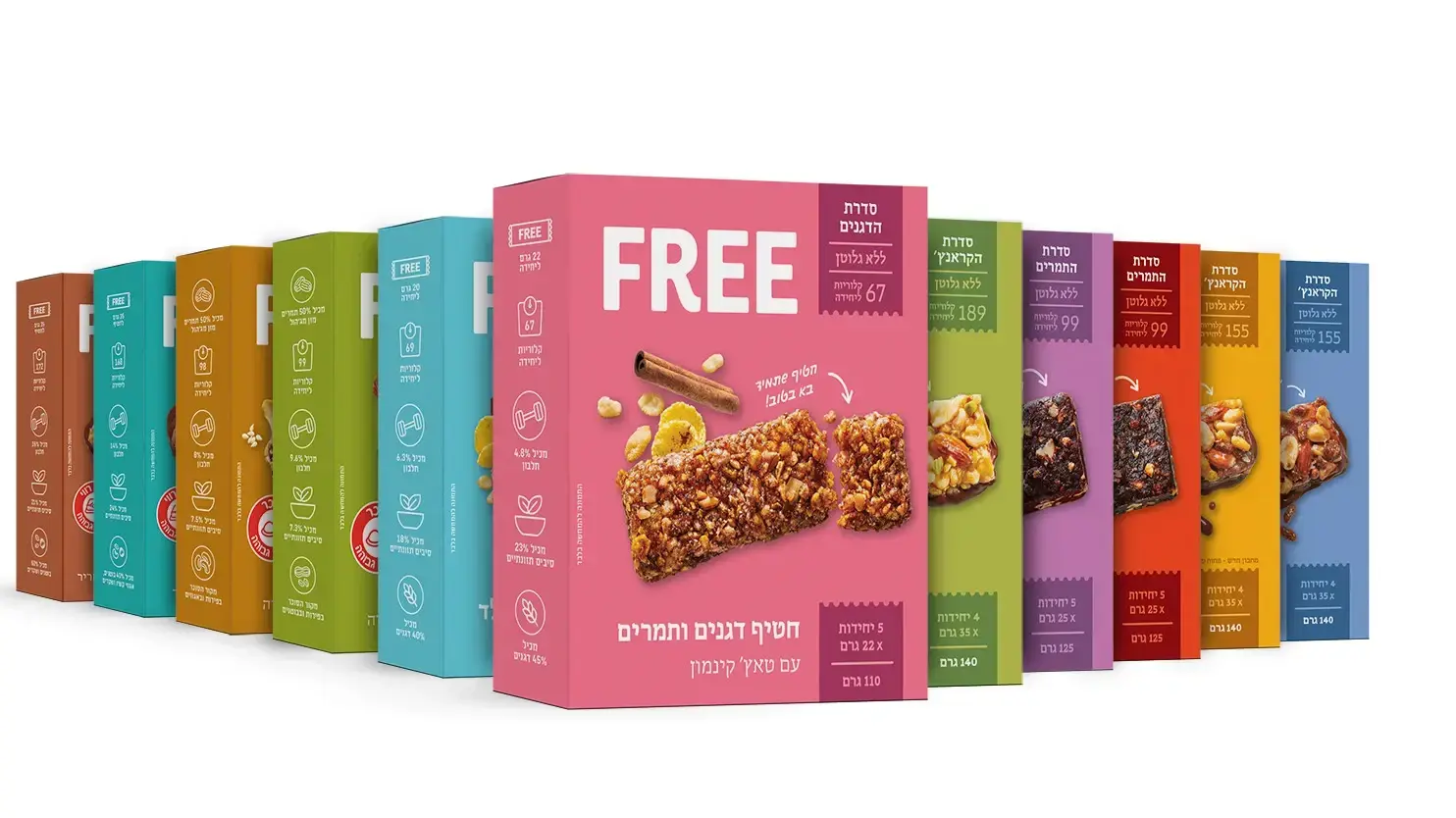 בהשקעה של 350 אלף שקל: מיתוג מחדש לחטיפי הבריאות FREE מבית שסטוביץ