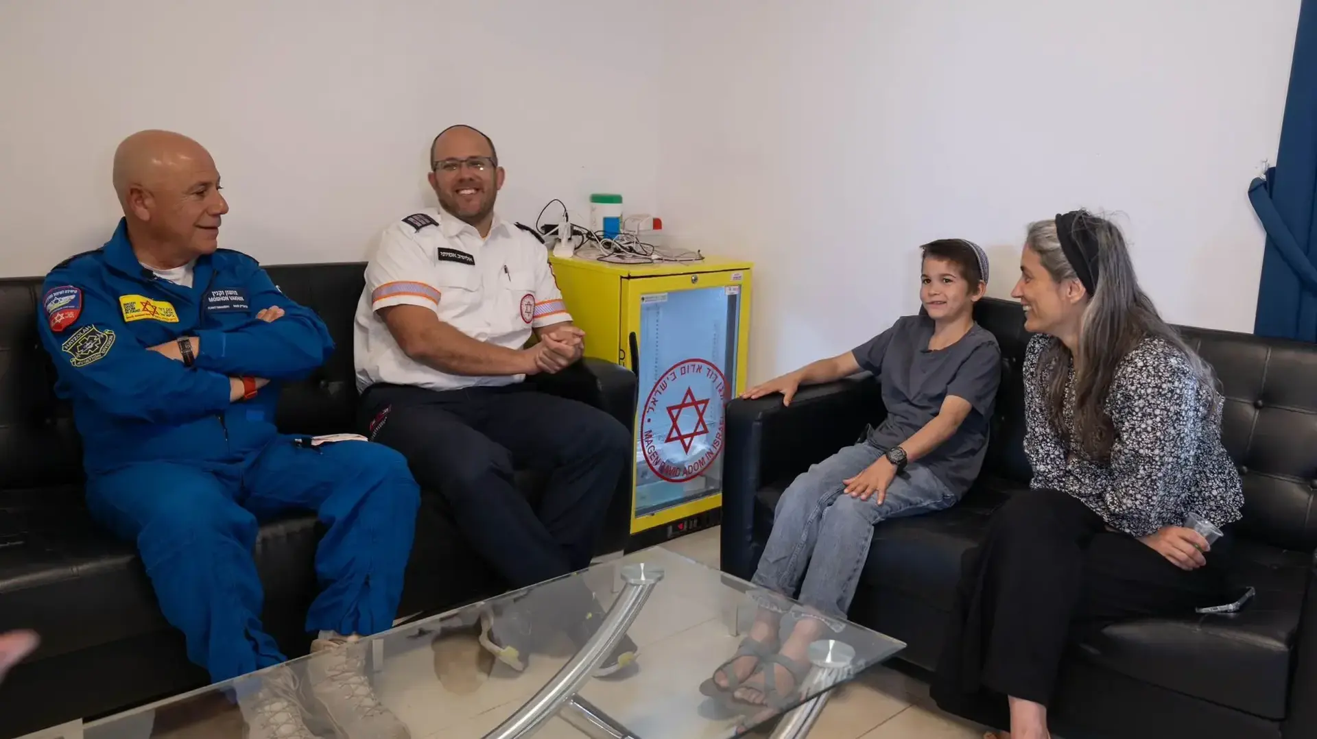 מפגש מרגש משפחת נאמן וצוות מד״א