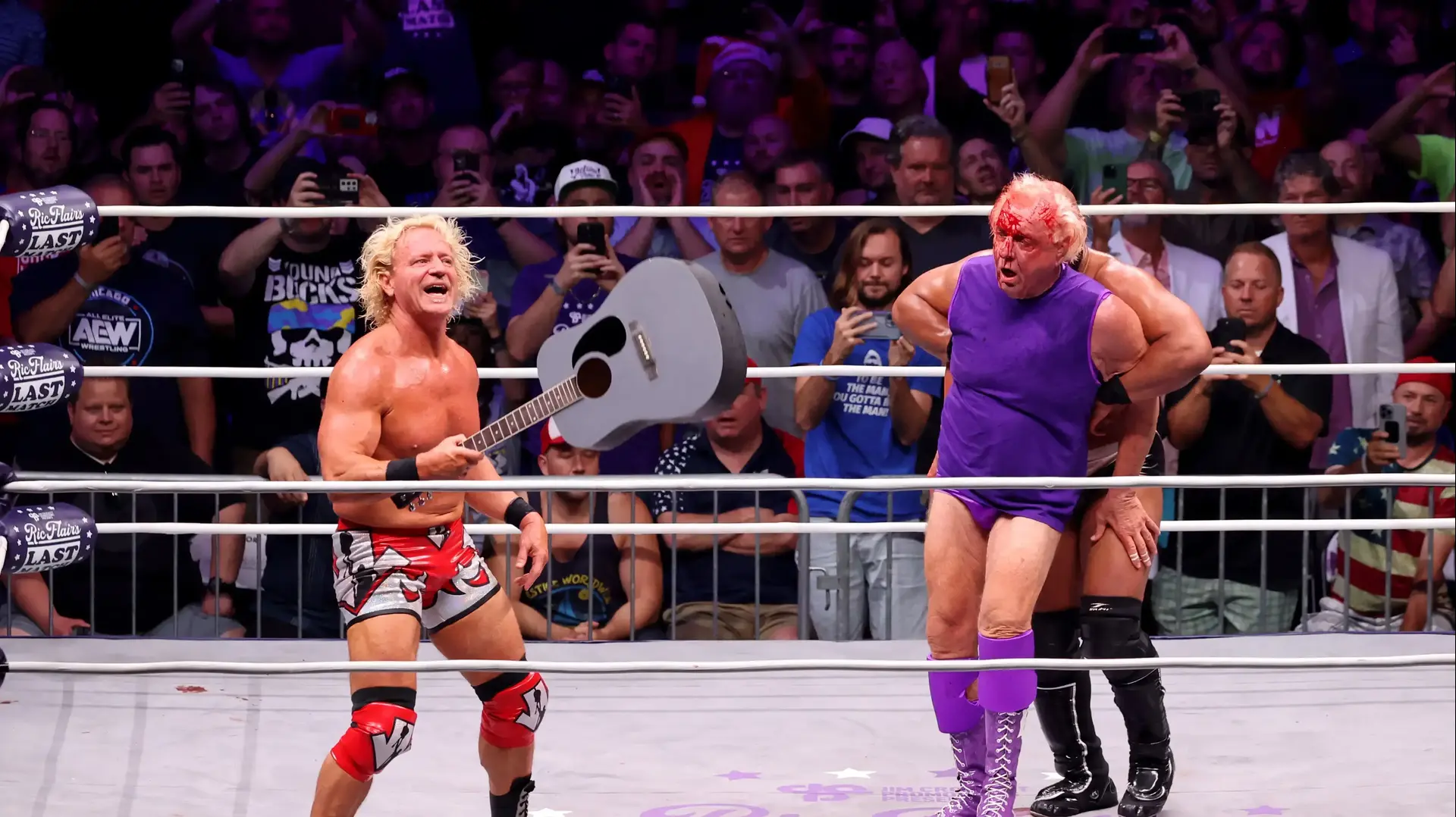 ריק פלייר עם ג'ף ג'ארט מתאבקי WWE