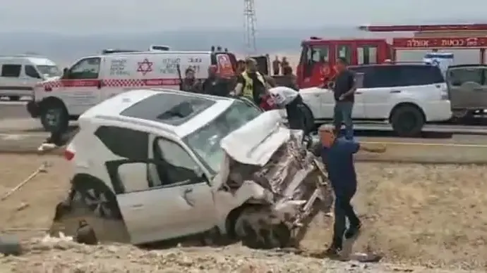 בני זוג כבני 60 נהרגו בתאונה בצומת הערבה בכביש 90