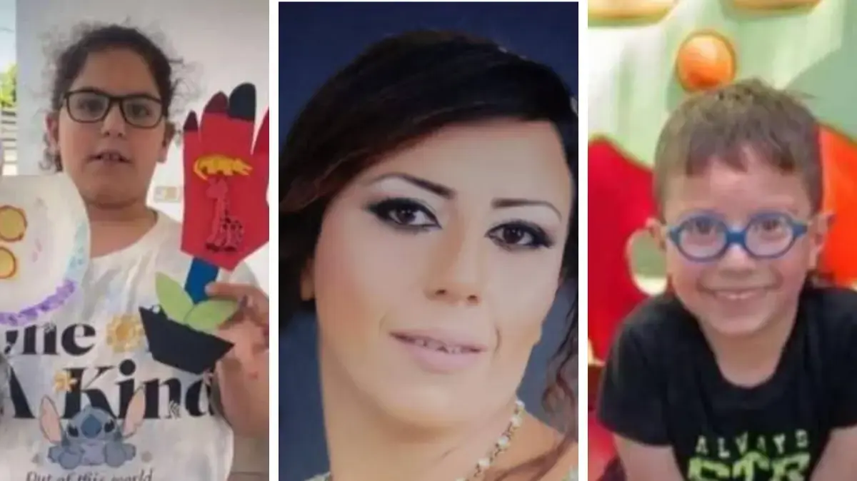 המשפחה שנספה באסון השריפה בדיר אל אסד. 16 במאי 2025