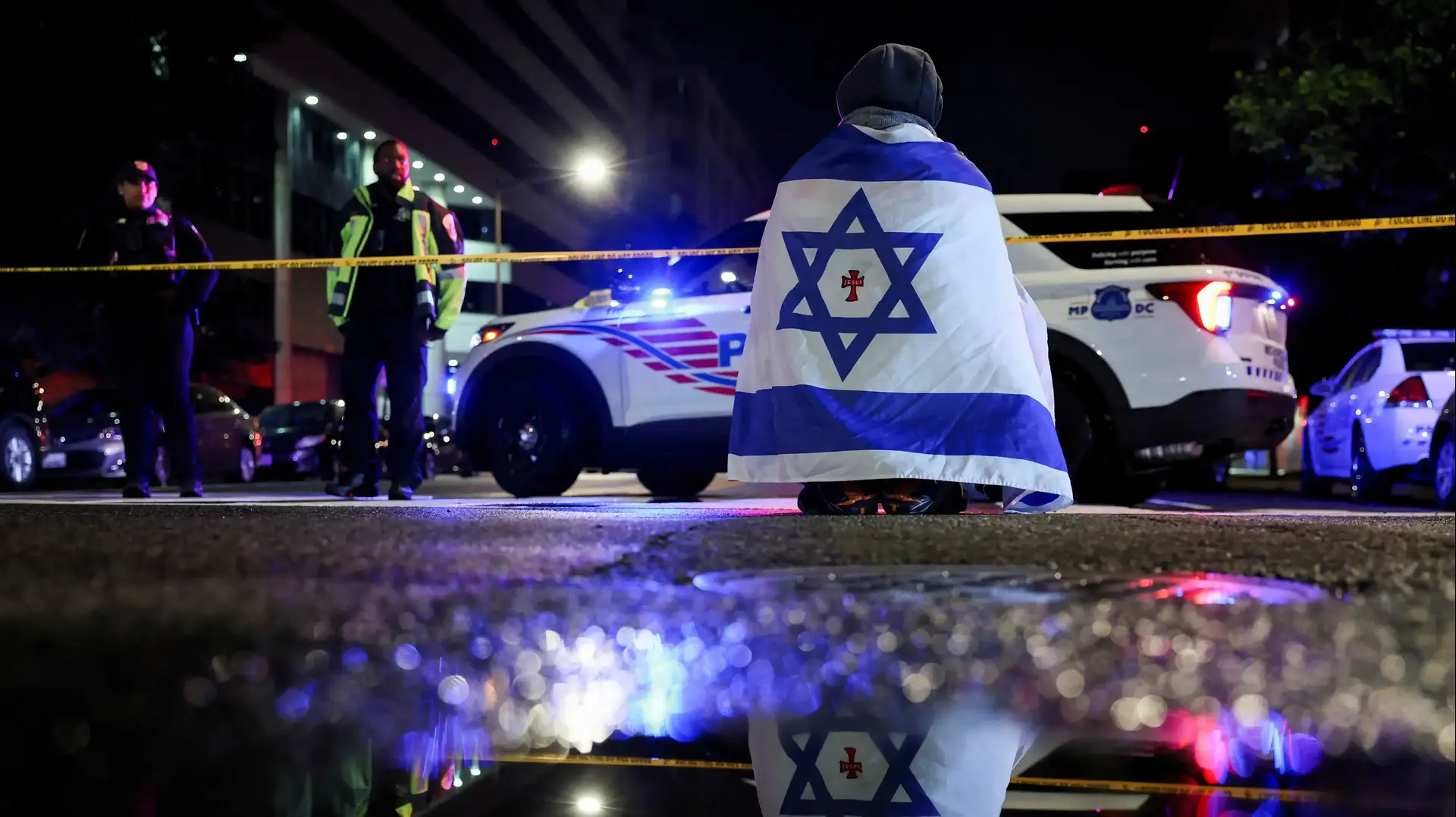 זירת אירוע פיגוע ירי בוושינגטון, ארה"ב, 22 במאי 2025