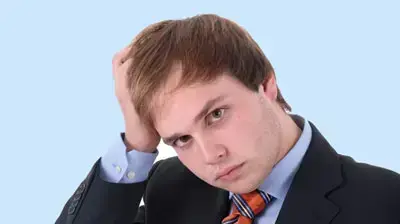 איש עסקים נבוך