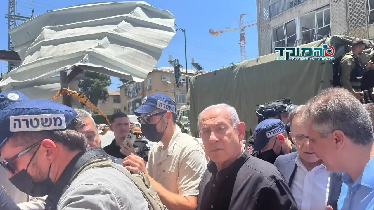 נתניהו בזירה בבת ים. 15 ביוני 2025
