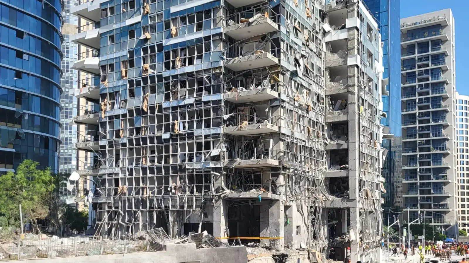 זירת נפילה טילים מאיראן, 19 ביוני 2025, רמת גן