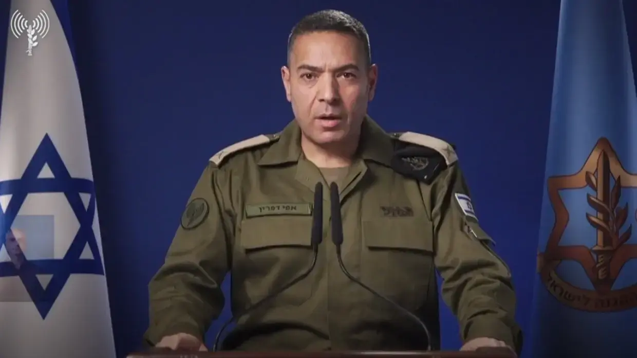 דובר צה"ל תא"ל אפי דפרין, 23 ביוני 2025