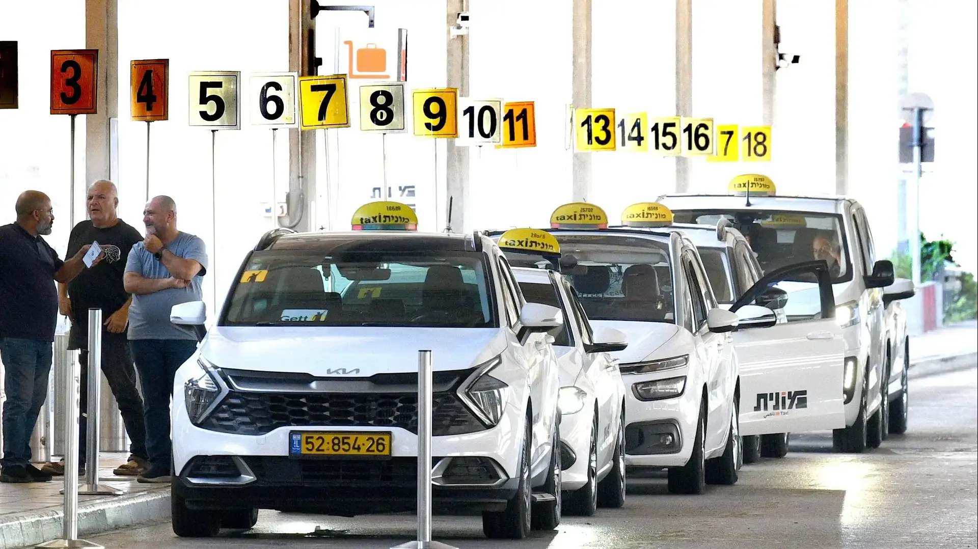 מוניות, נתב"ג, 25 ביוני 2025