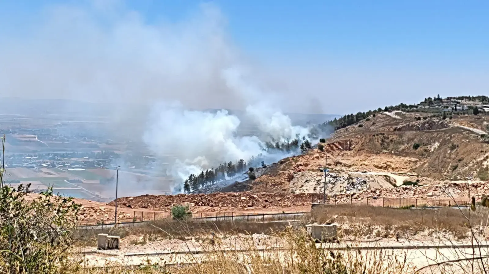 שריפה בהר הקפיצה בנצרת, 1.7.25