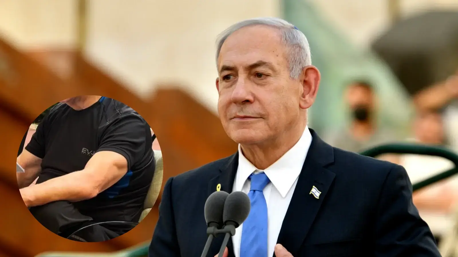 רה"מ בנימין נתניהו בטקס זיכרון לחללי אלטלנה, נחלת יצחק, 9 ביוני 2025