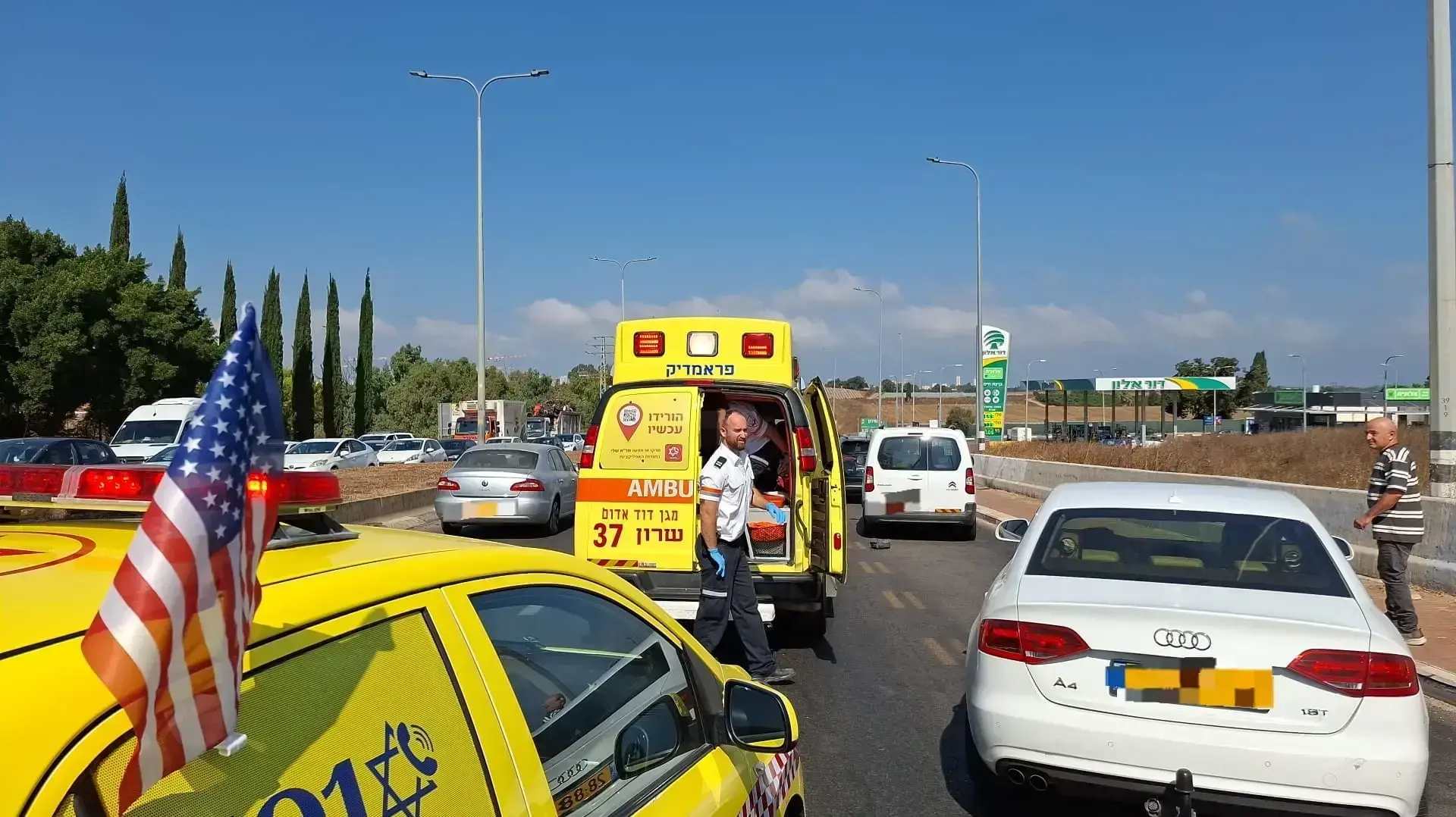 חשד לפיגוע דריסה בכביש 57 בכניסה לכפר יונה, 24 ביולי 2025