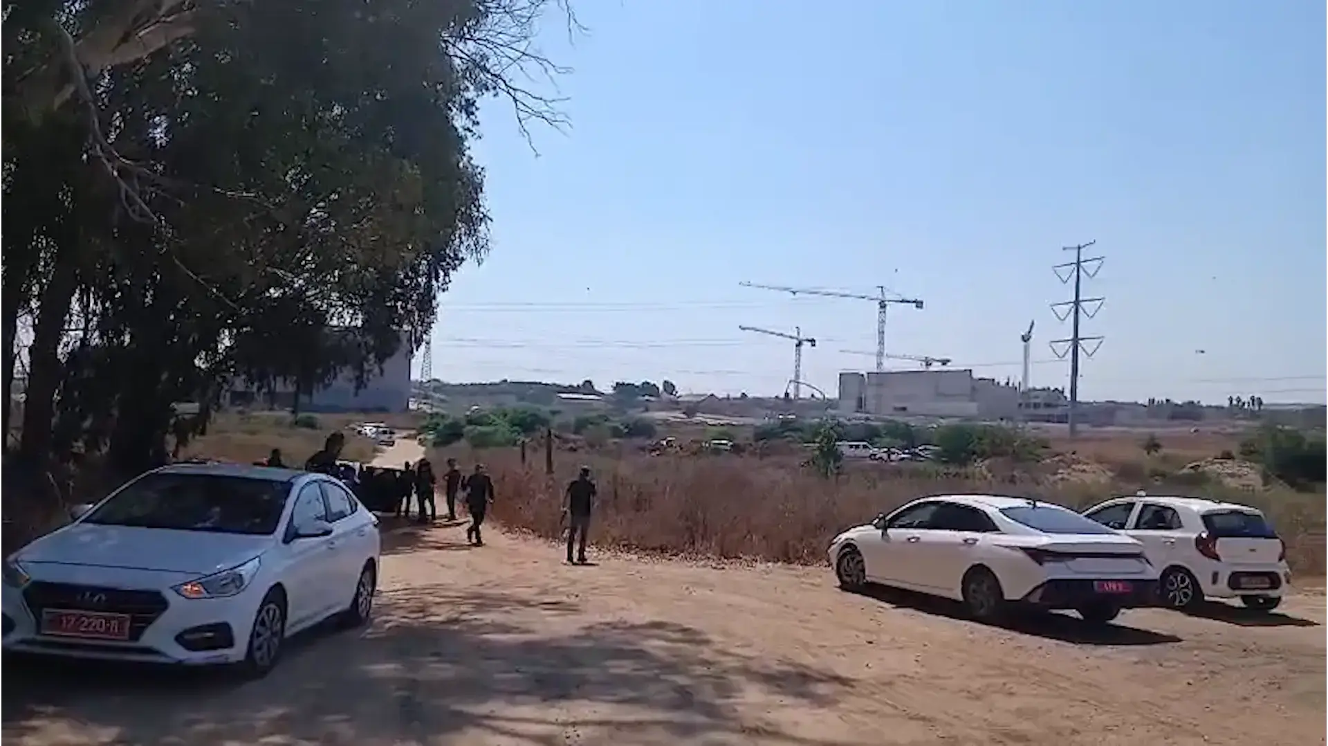 זירת פיגוע דריסה בכביש 57 בכניסה לכפר יונה