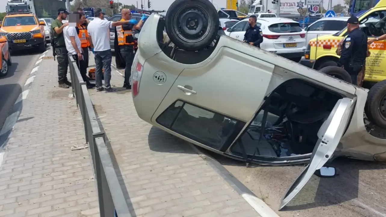 תאונת דרכים ליד בית קמה