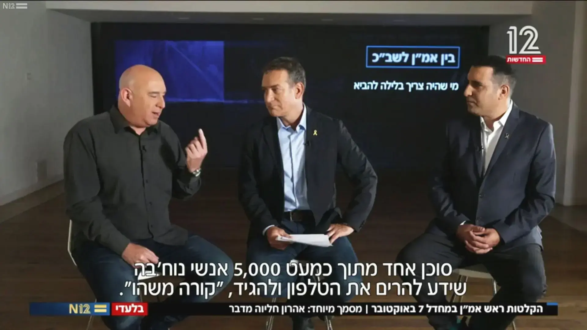 ירון אברהם, דני קושמרו, ניר דבורי, "אולפן שישי" עם "הקלטות חליוה"