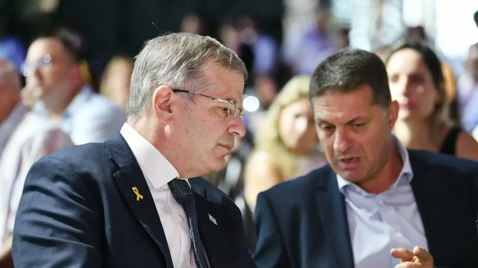יואב קיש, חיים ביבס, כנס היערכות של מנהלי החינוך ברשוית המקומיות לשנת הלימודים תשפ"ו, נתניה, 19 באוגוסט 2025