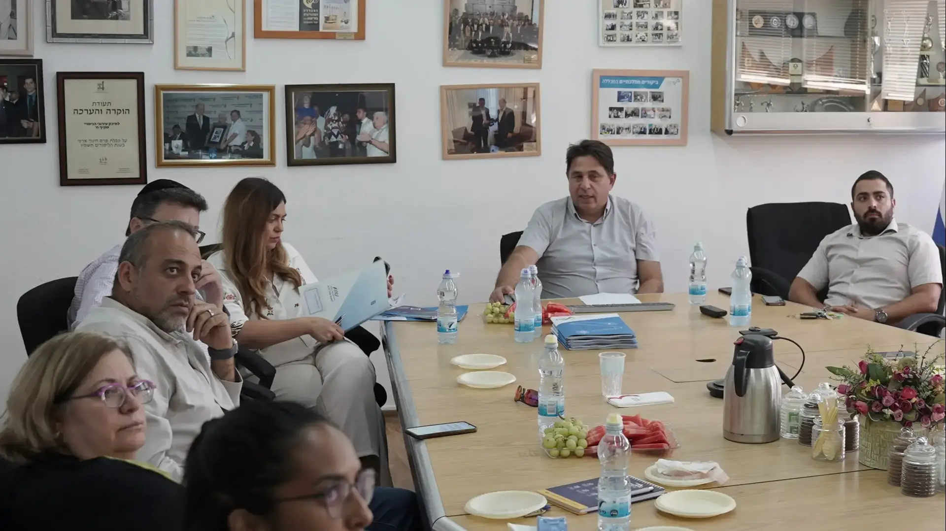 מנכ"ל המכללה ומרכז פורום המכללות הטכנולוגיות יעקב דור ומנכ"לית שירות התעסוקה
