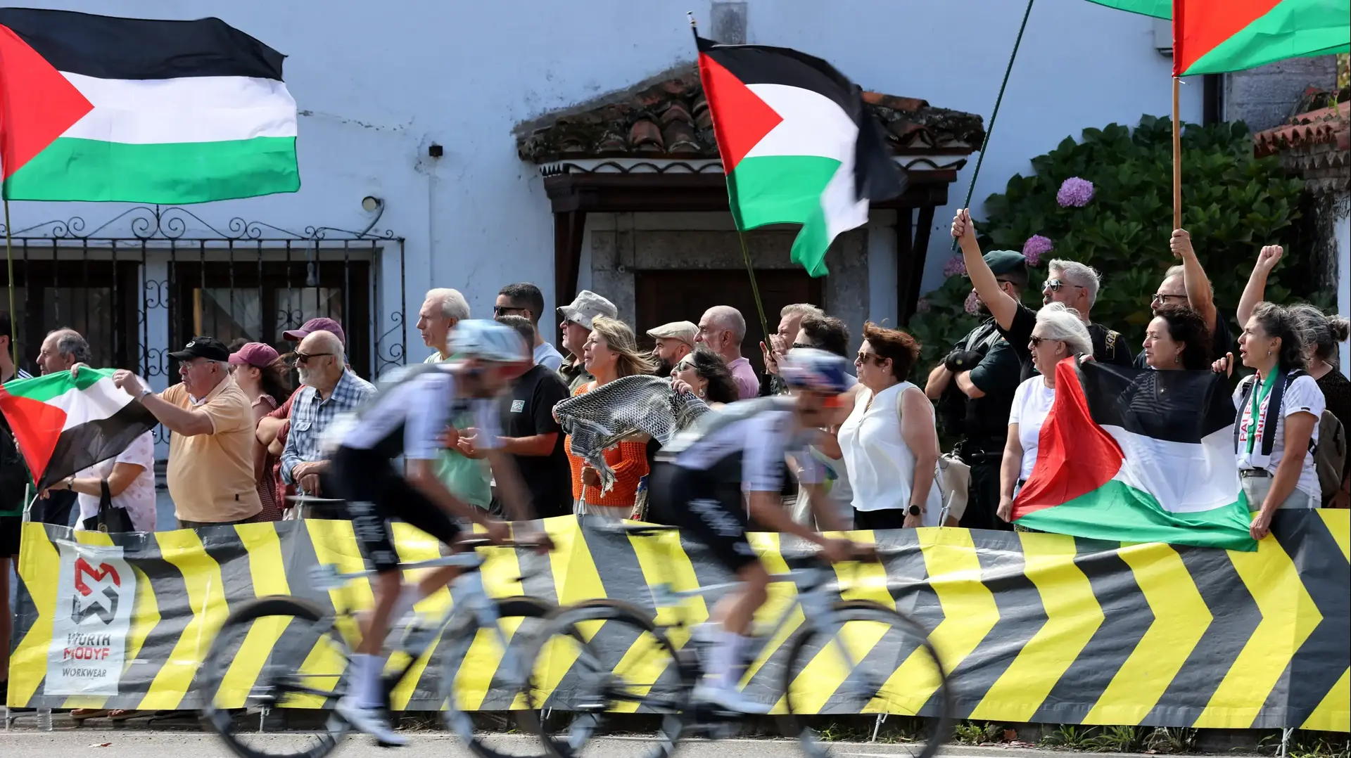 מפגינים פרו פלסטיניים, וואלטה דה אספניה 2025