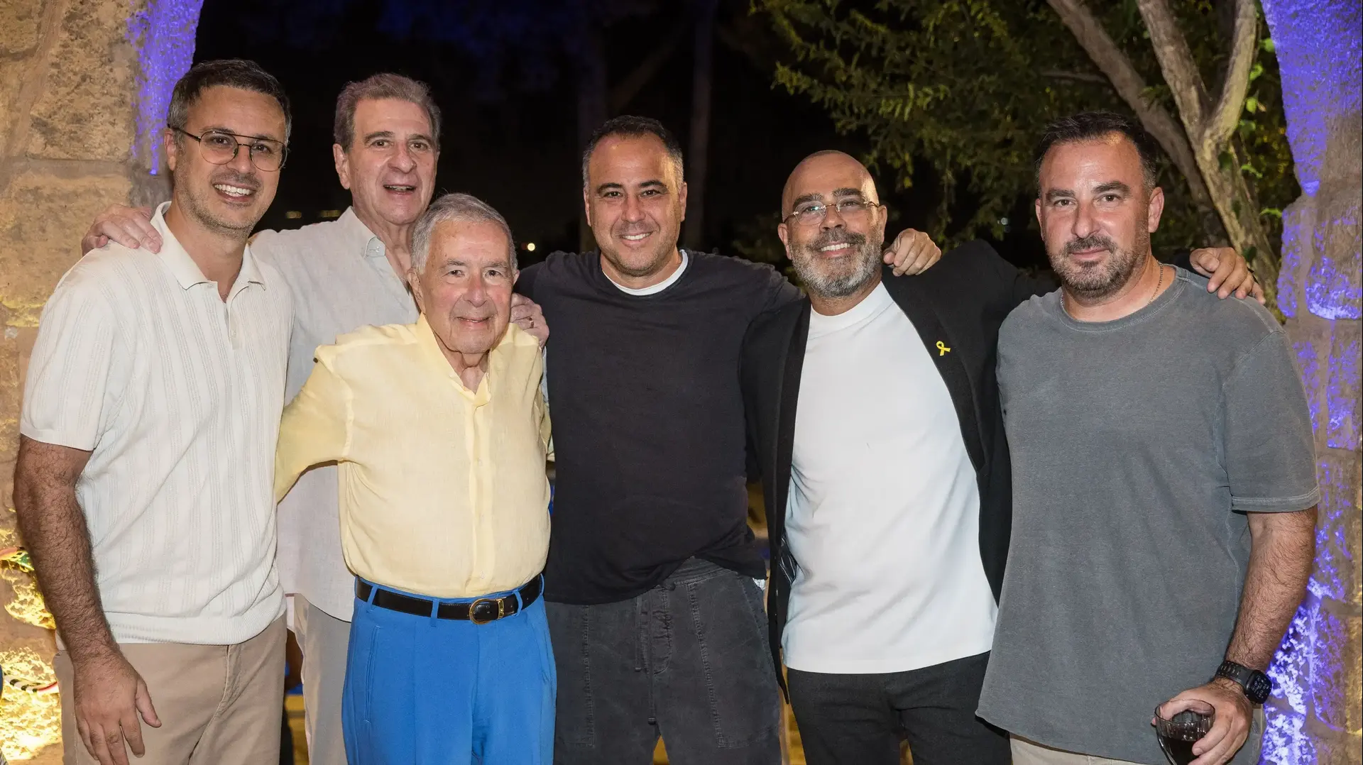 מימין לשמאל: שי רקנאטי, אבי בן טל, עדי פדרמן, שמעון מזרחי, אודי רקנאטי, דני פדרמן