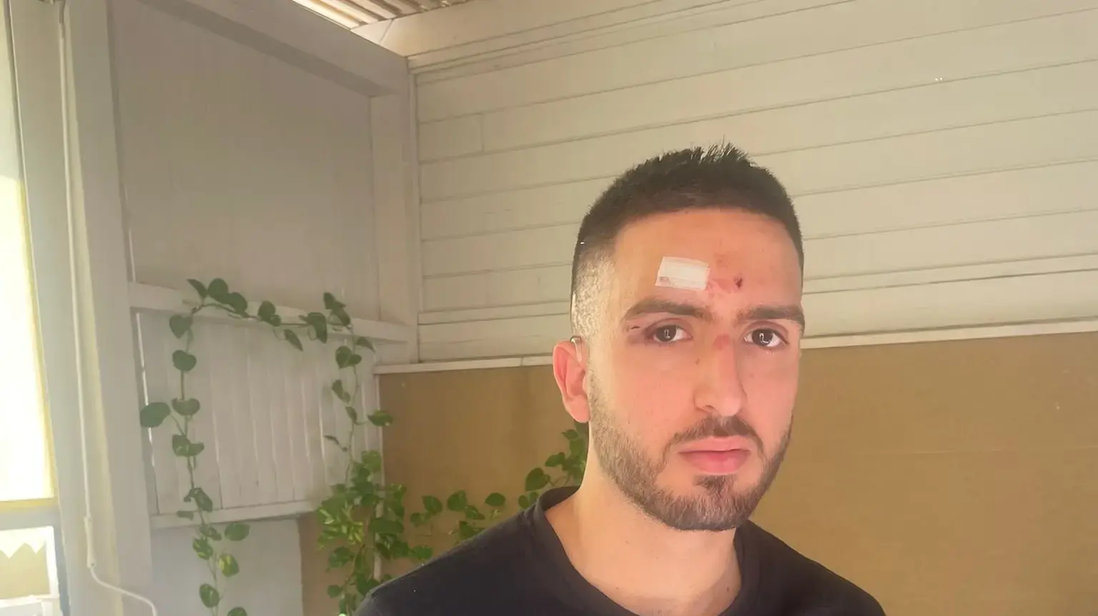 מוחמד אבו ריא, שטוען שהותקף על ידי אוהדים של מכבי חיפה