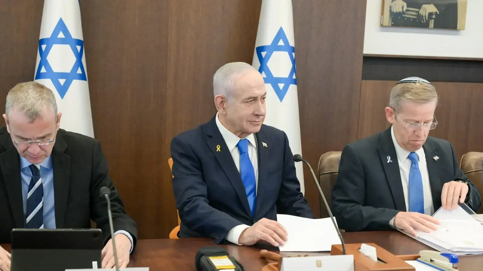 ראש הממשלה בנימין נתניהו בישיבת הממשלה, 23 בנובמבר 2025
