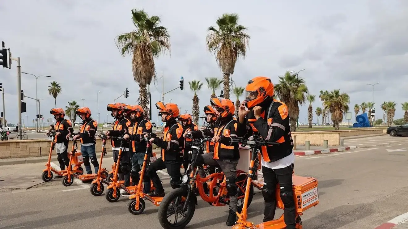 יחידת הקורקינטים של איחוד הצלה בתל אביב