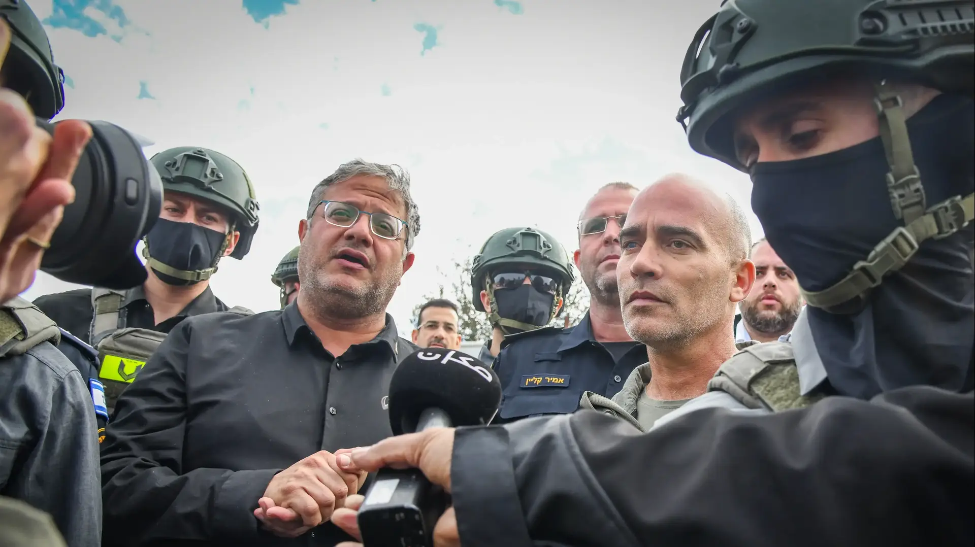 איתמר בן גביר, השר לביטחון לאומי במהלך מבצע משטרתי, תראבין, 31 בדצמבר 2025
