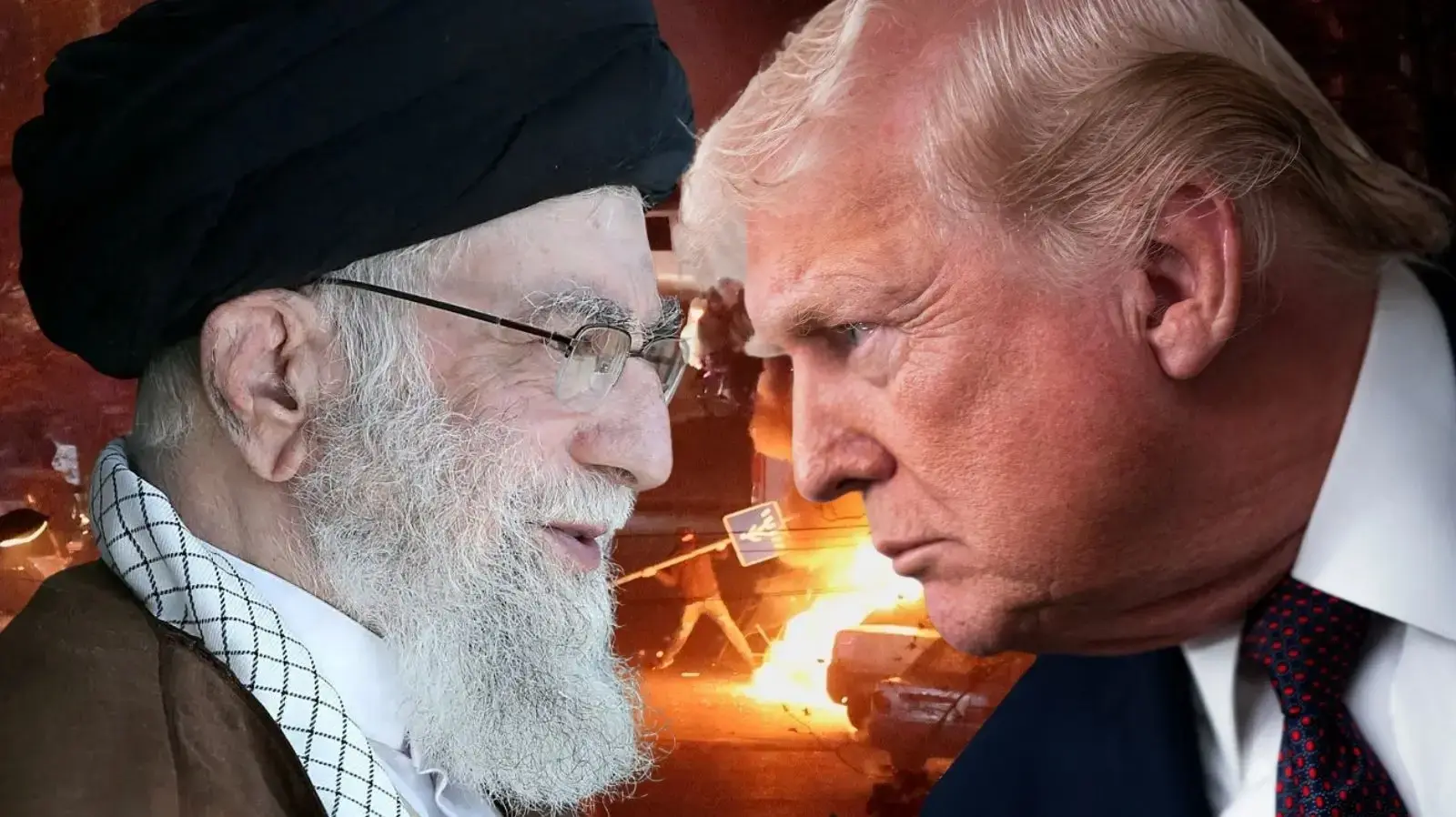 נשיא ארצות הברית דונלד טראמפ והמנהיג העליון של איראן עלי חמינאי על רקע ההפגנות בטהרן נגד השלטון

14 בינואר 2026