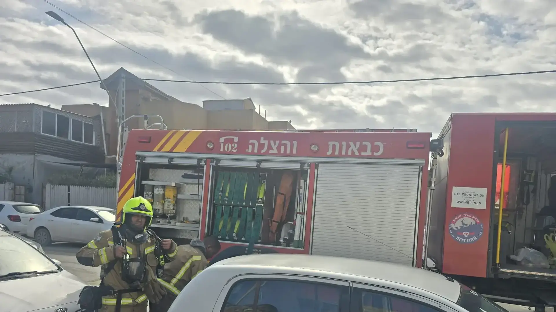 כבאים בזירה ברהט
