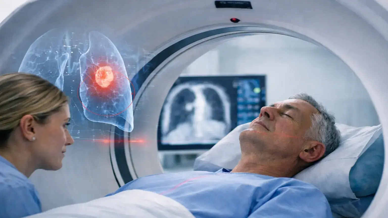 טיפול בסרטן CT הדמיה
