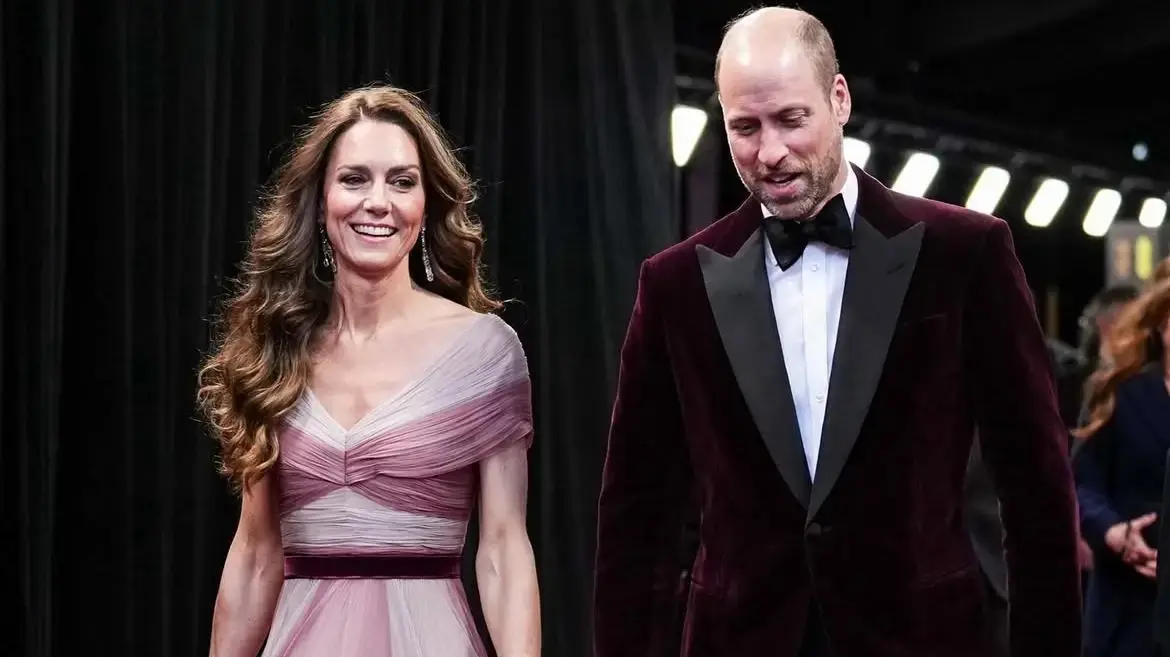 קייט מידלטון והנסיך וויליאם בטקס פרסי BAFTA