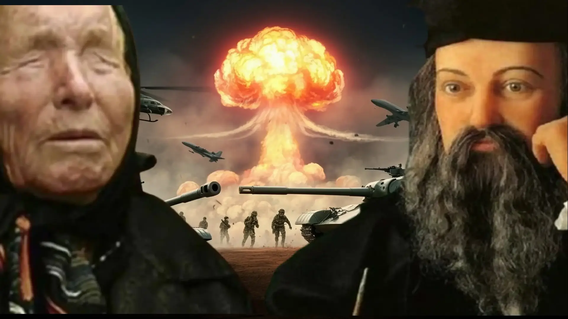 נוסטרדמוס ובאב ונגה על רקע מלחמה גרעינית